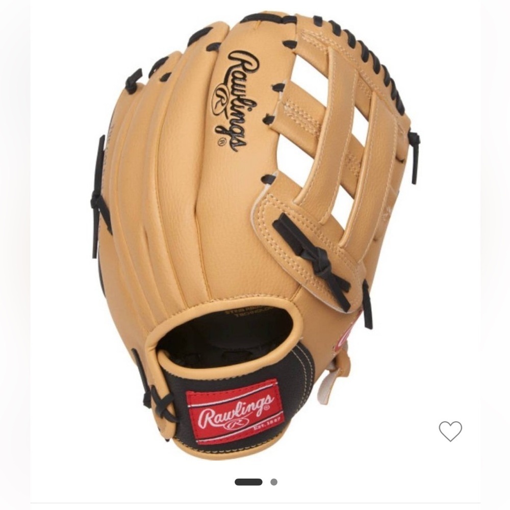 Rawlings 11.5” Youth Player Series Fielding Glove RH Throw Tan - Picture 2 of 12